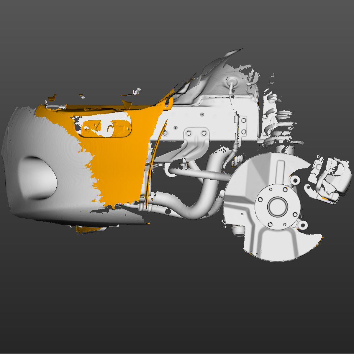 Mazda MX-5 Miata NB front LH knuckle 3D Scan STL