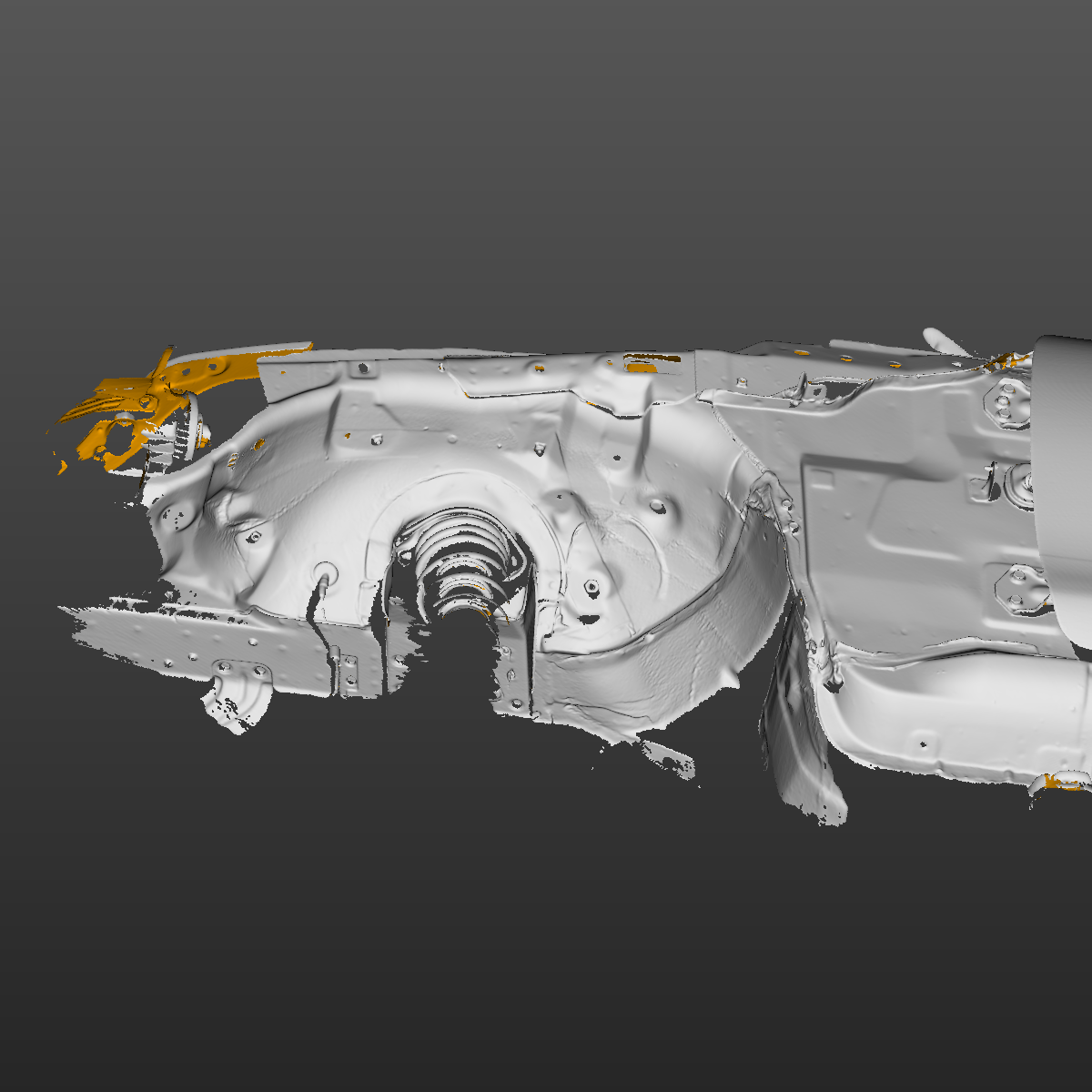 Mazda MX-5 Miata NB front LH fender mounting area 3D Scan STL