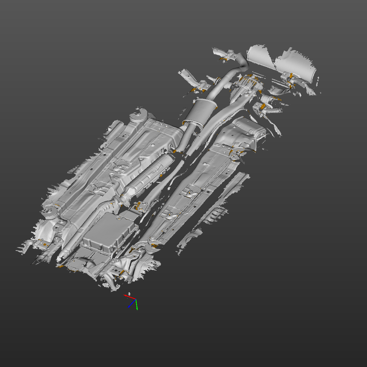 Mazda MX-5 Miata NB multi-part 3D scan assembly of real components