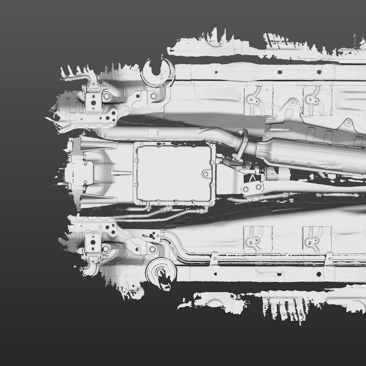 Mazda MX-5 Miata NB underbody with & without braces 3D Scan STL