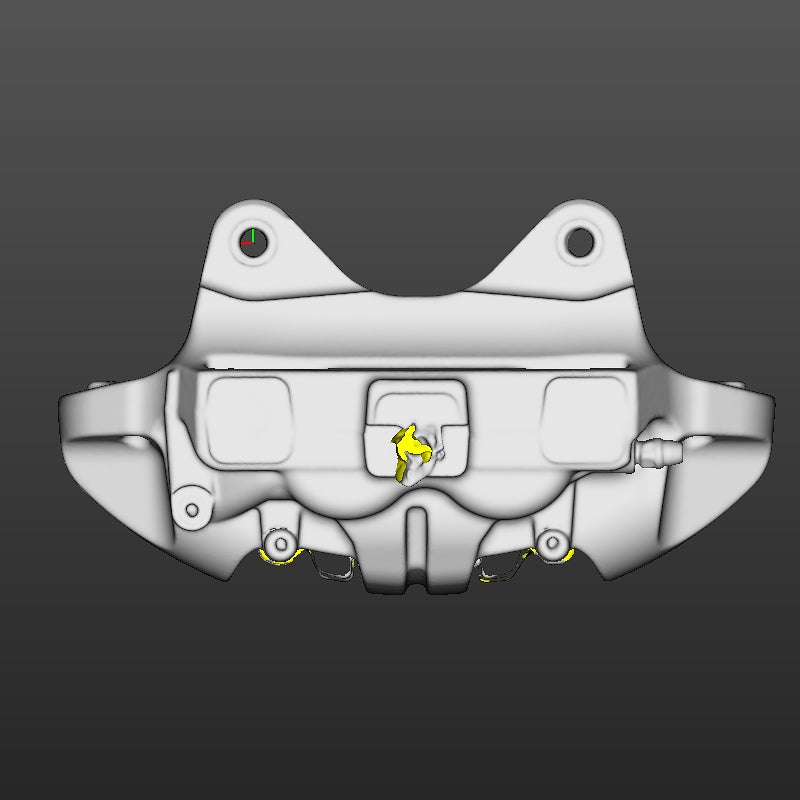 Tesla Model Y Front RH Brake Caliper (2 Scans With and Without Pads) 3D Scan STL