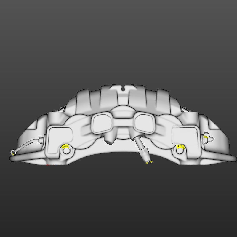 Porsche Macan Front LH caliper (2 Scans With and Without Brake Pads) 3D Scan STL