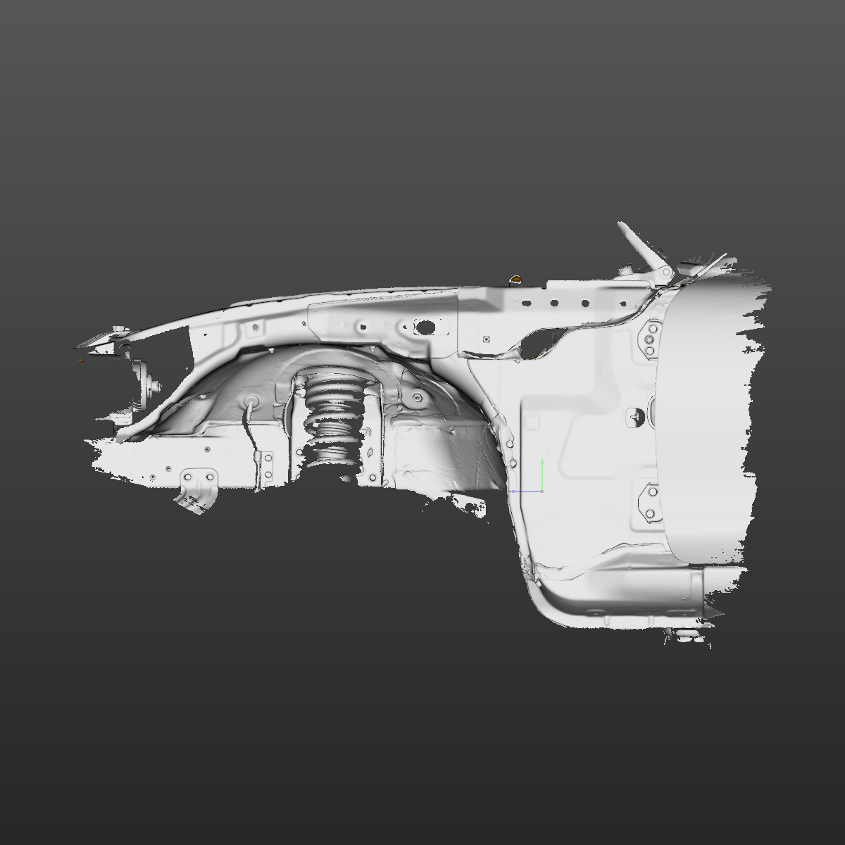 Mazda MX-5 Miata NB front LH fender mounting area 3D Scan STL