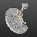 Mazda MX-5 Miata NB rear RH knuckle 3D Scan STL