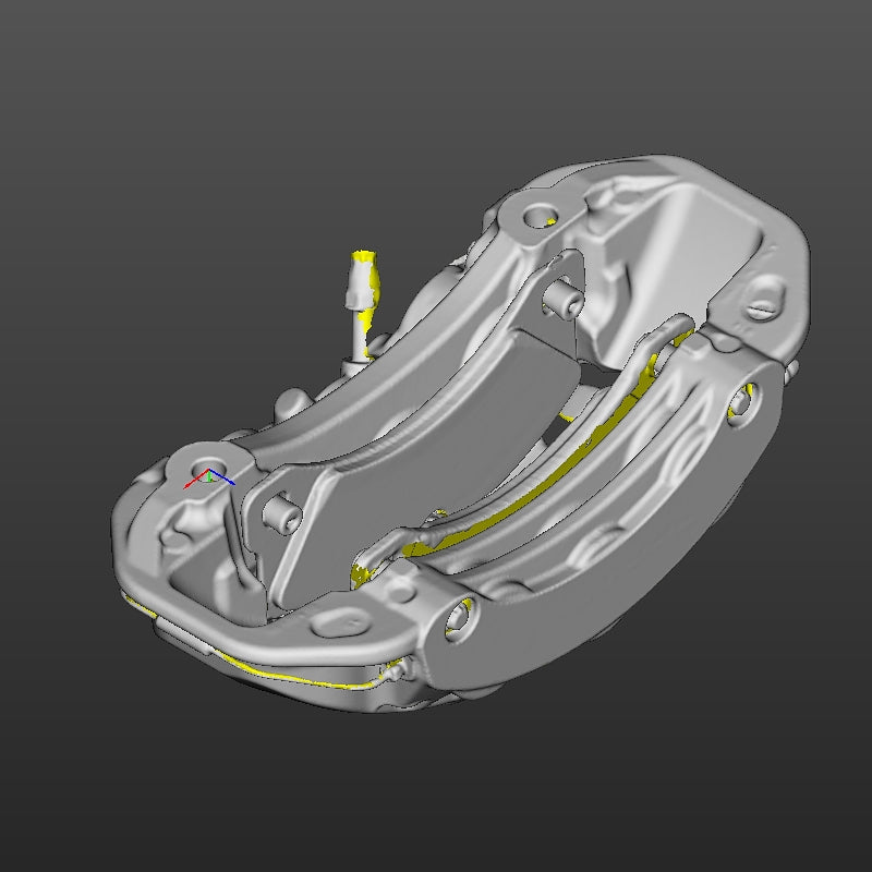 Porsche Macan Front LH caliper (2 Scans With and Without Brake Pads) 3D Scan STL