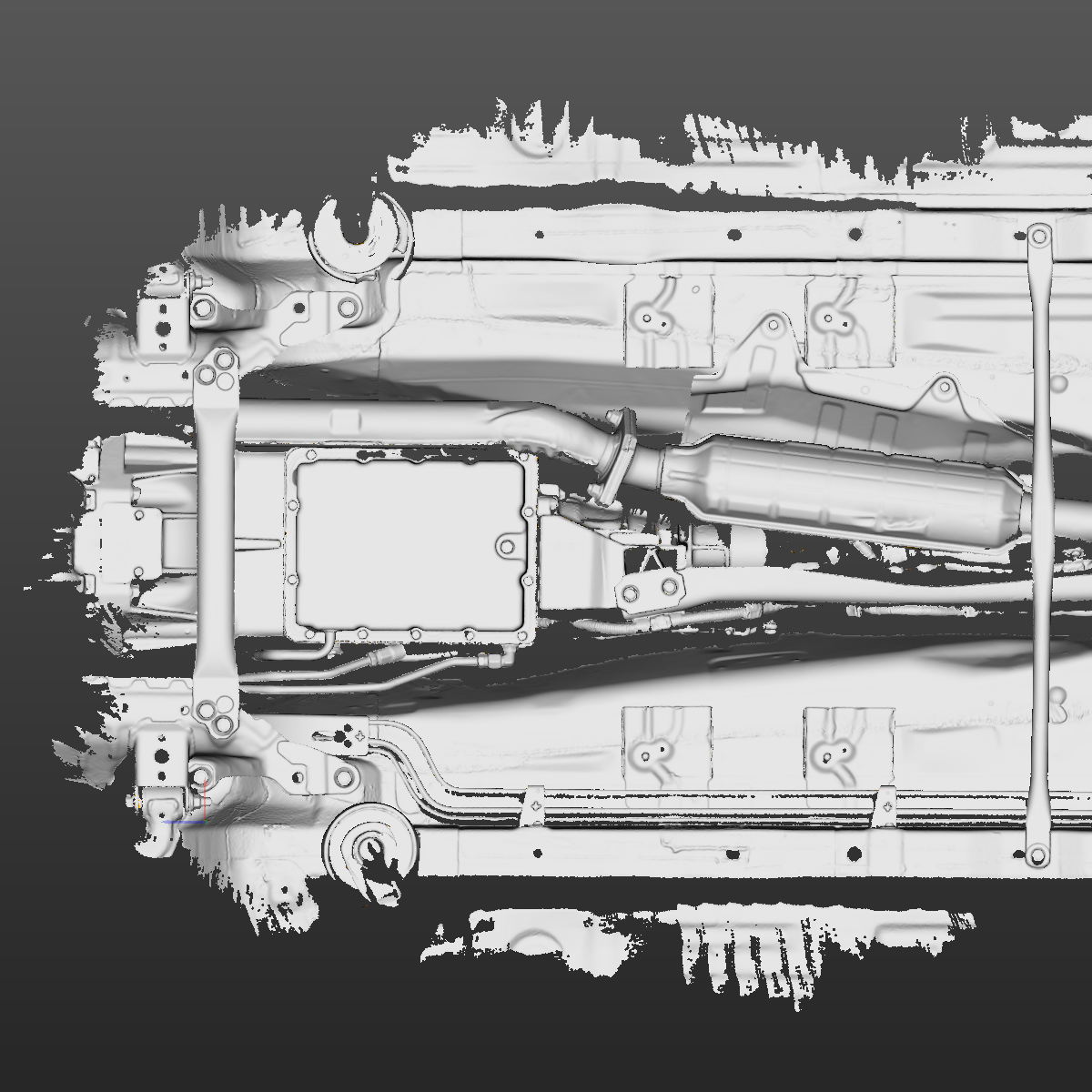 Mazda MX-5 Miata NB underbody with & without braces 3D Scan STL