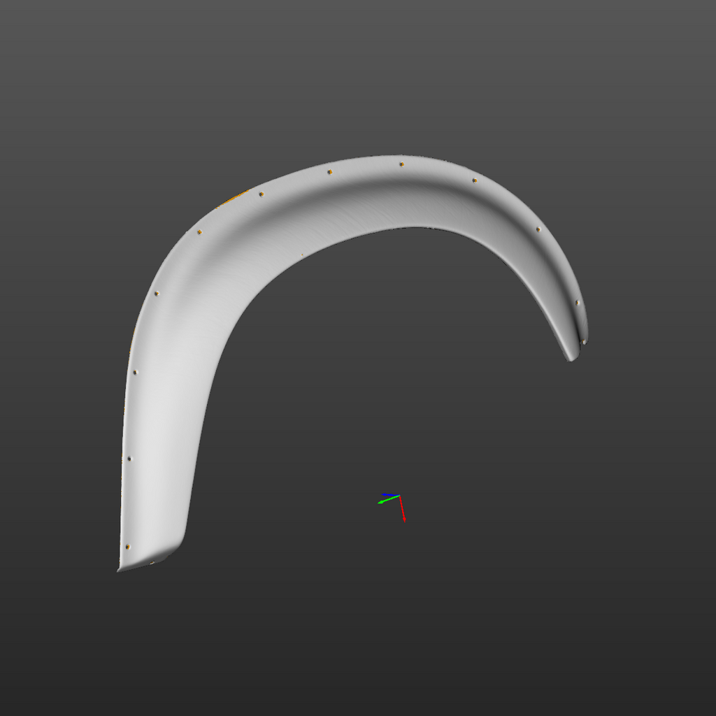 Bmw E20 2002 Turbo OEM Fender Flares 3D Scan STL