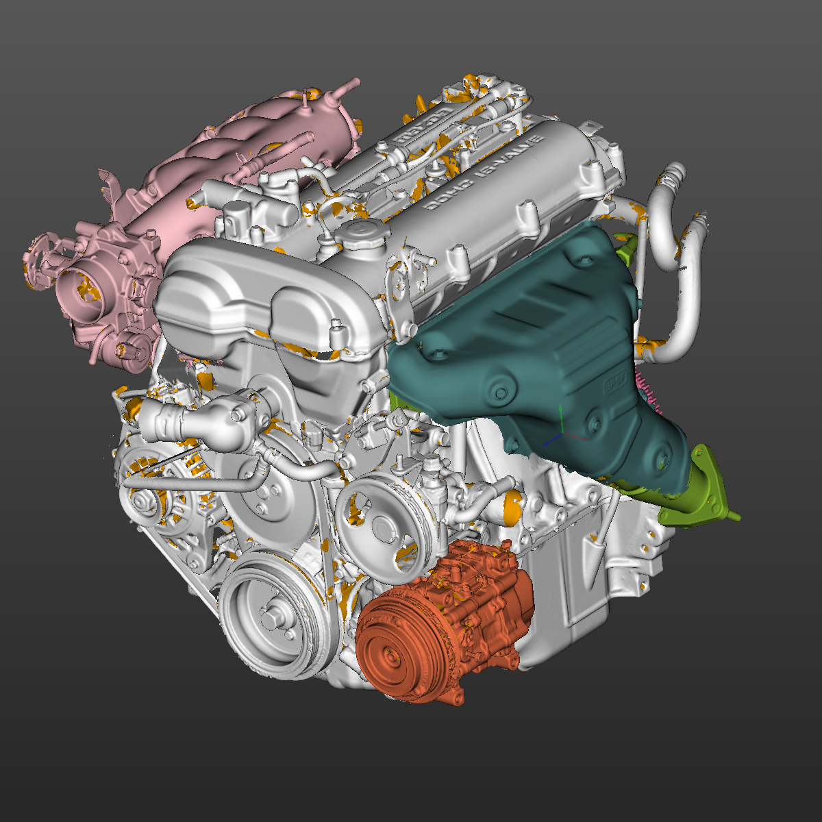 Engine Mazda MX-5 Miata NB 1.8L 3D Scan STL