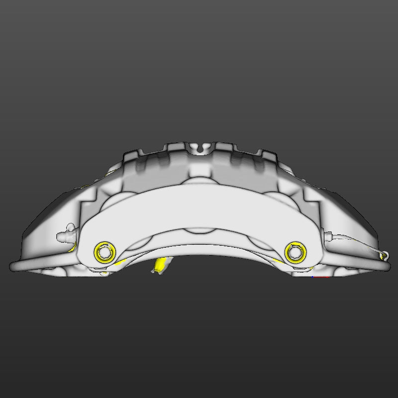 Porsche Macan Front LH caliper (2 Scans With and Without Brake Pads) 3D Scan STL