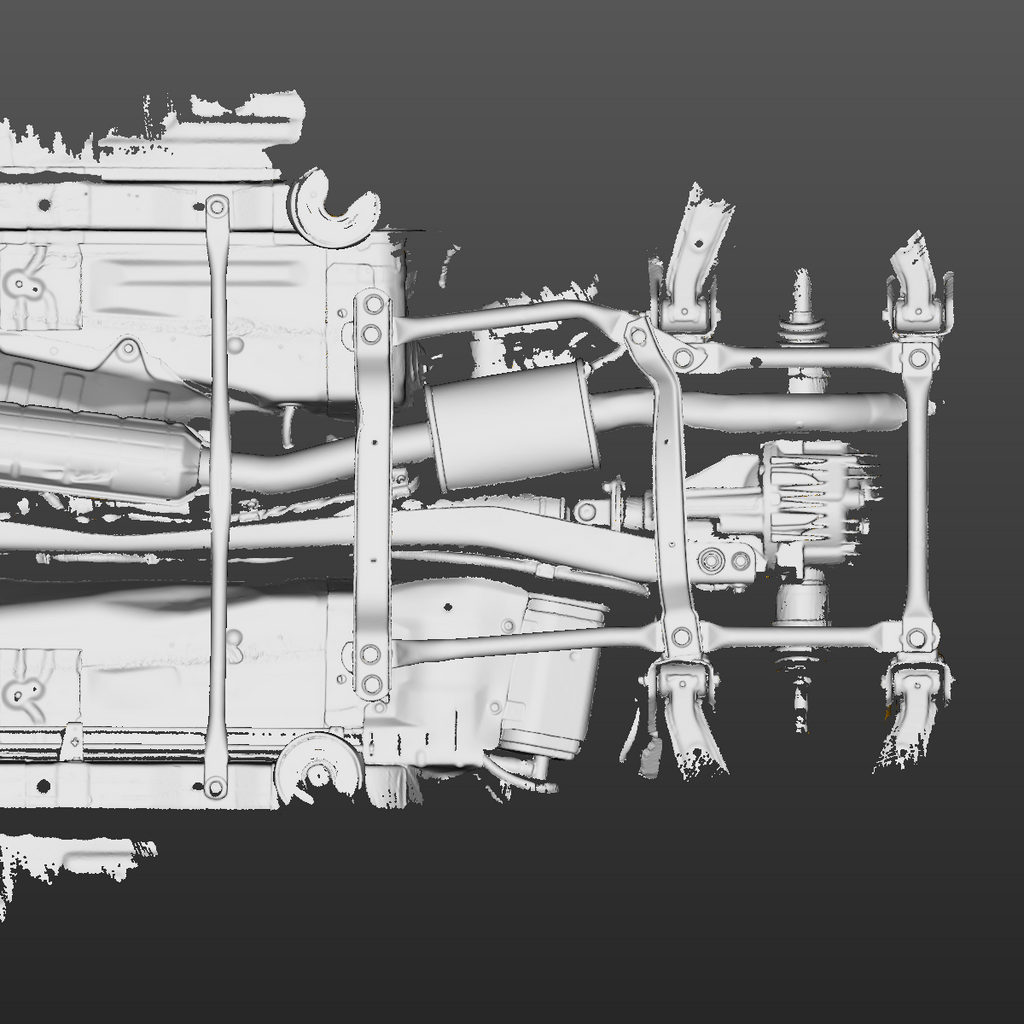 Mazda MX-5 Miata NB underbody with & without braces 3D Scan STL