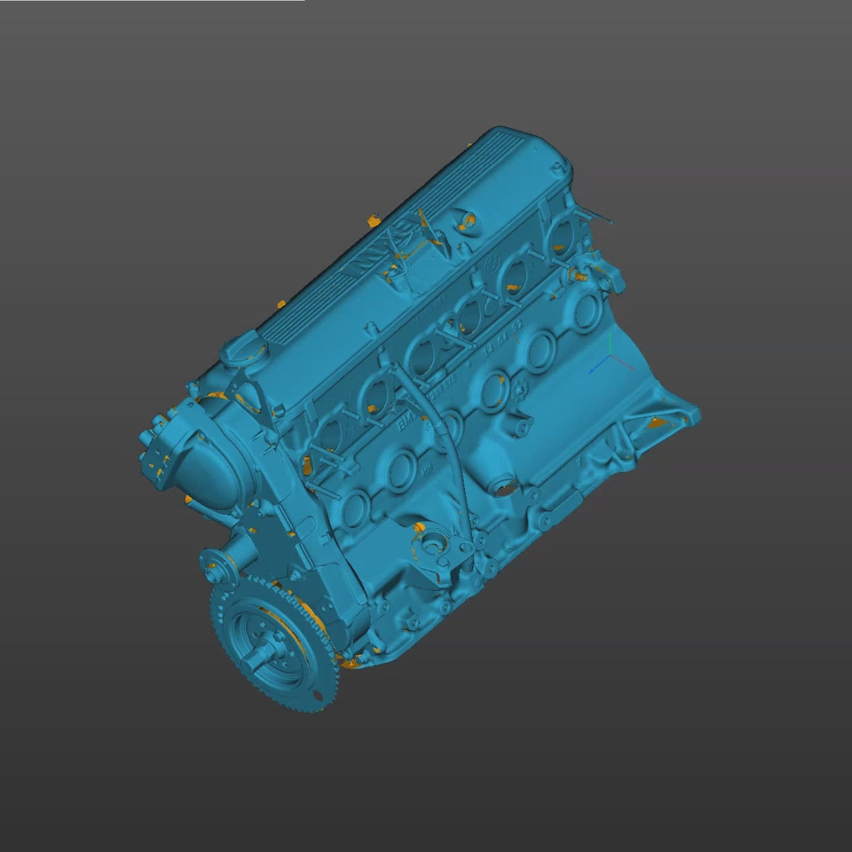 BMW E30(M20) Powertrain assembly 3D Scan STL