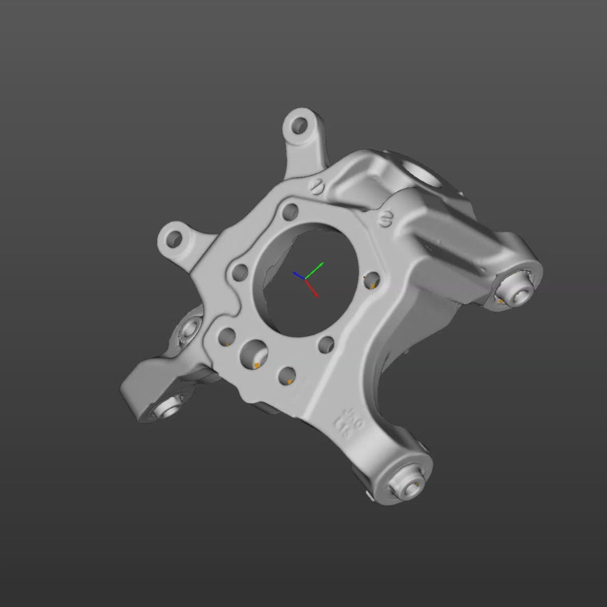 Nissan 370Z rear LH knuckle 3D Scan STL