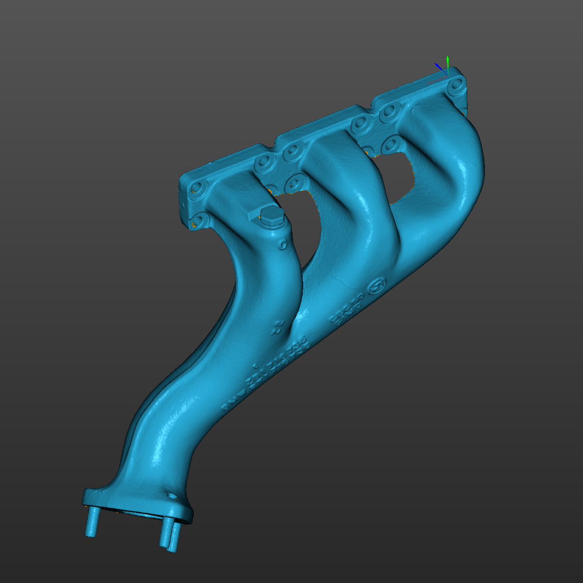 Bmw E36 M50B25 exhaust manifolds 3D Scan STL