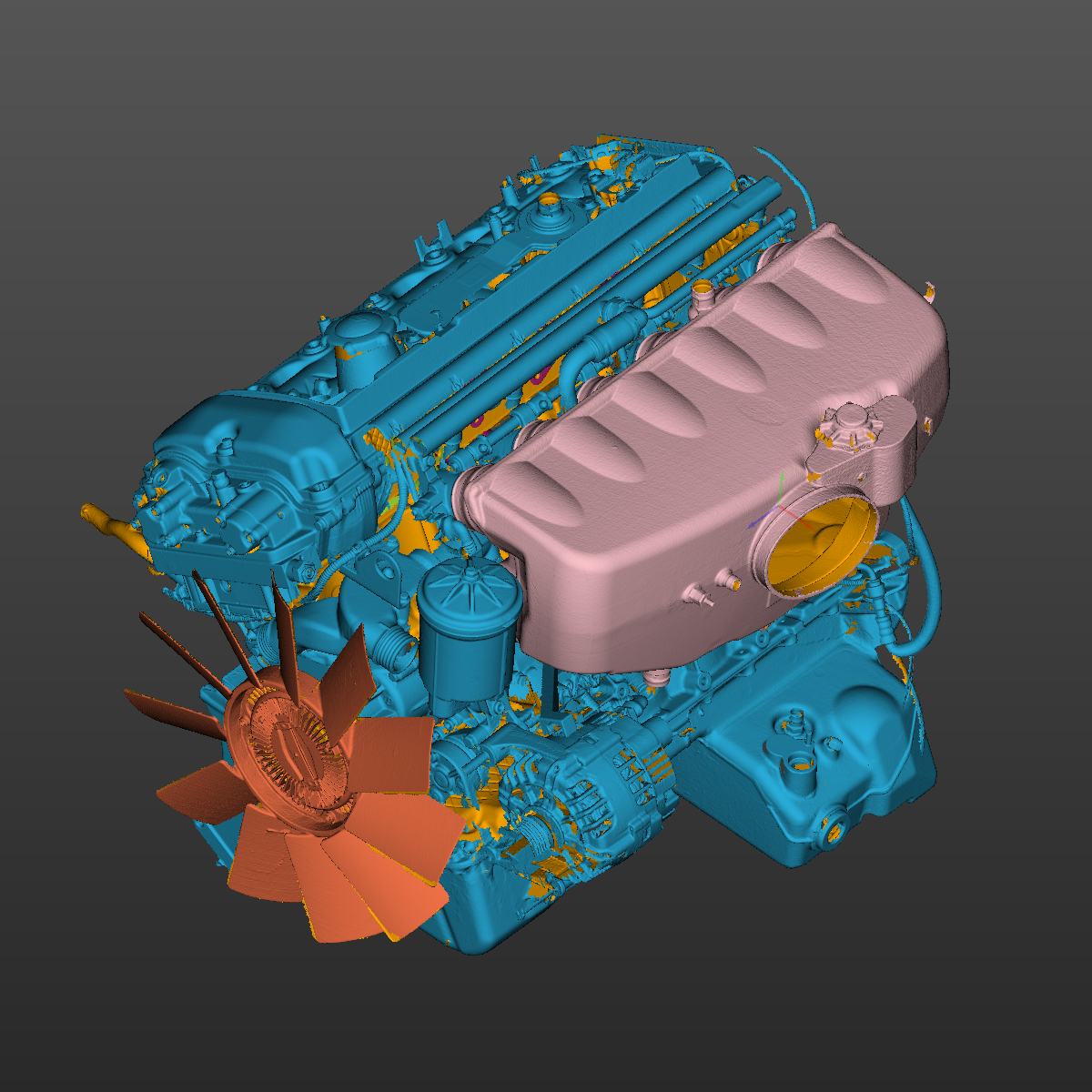 BMW E46 M3 S54 engine 3D Scan STL