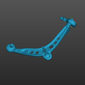 BMW E30 front lower control arms 3D Scan STL