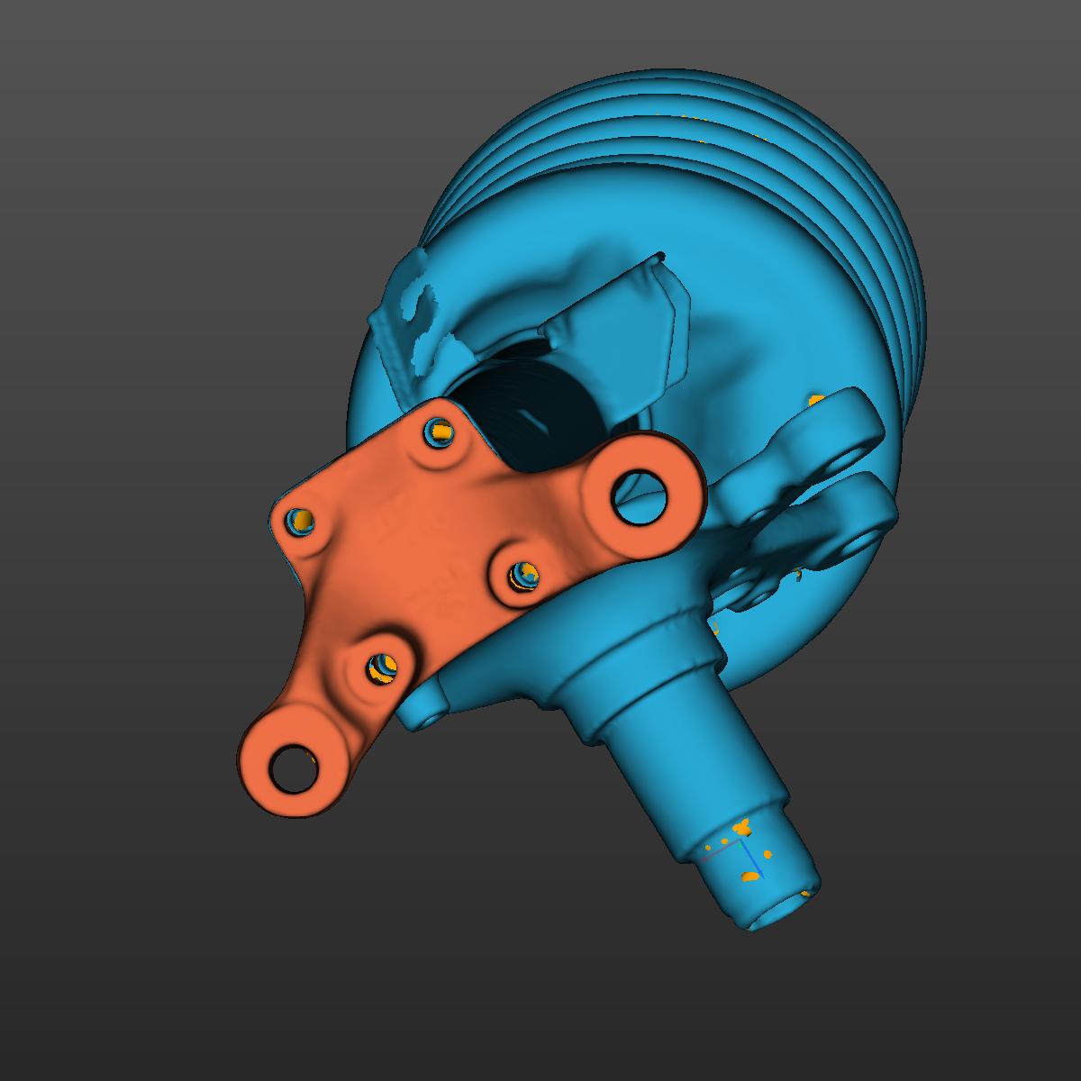 Bmw e30 M3 Front RH Knuckle 3D Scan STL
