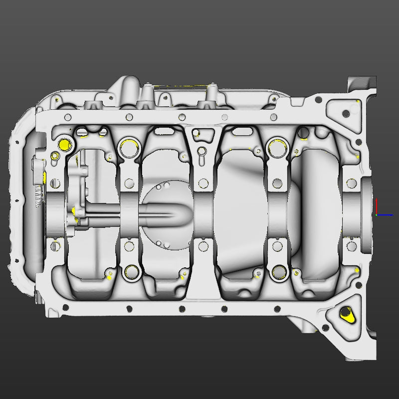Honda K-series oil pan (K20,K24 Non-balance shafts) 3D Scan STL