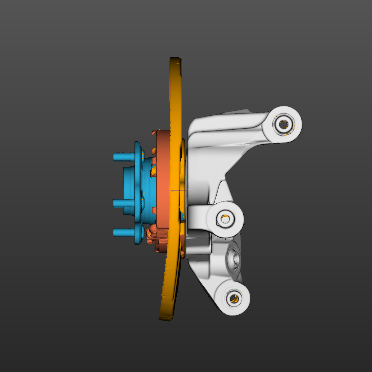 Nissan 370Z rear LH knuckle 3D Scan STL