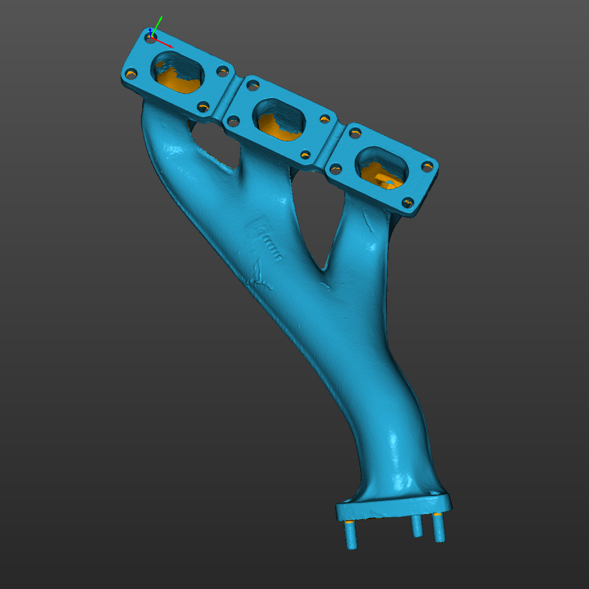 Bmw E36 M50B25 exhaust manifolds 3D Scan STL