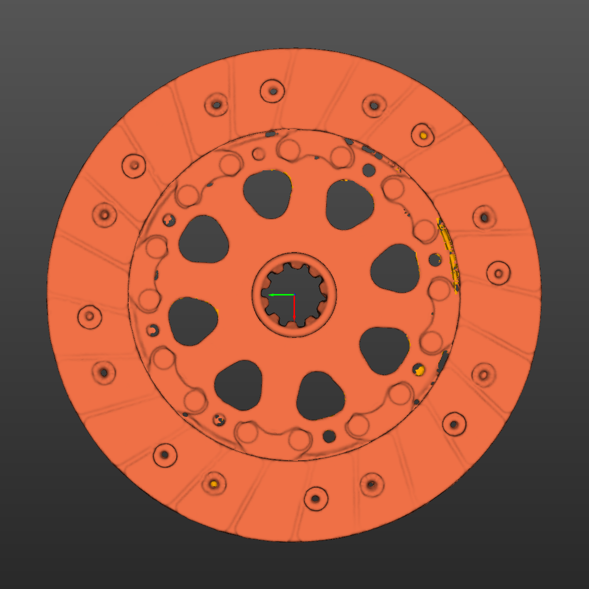 BMW E30(M42) clutch assembly 3D Scan STL