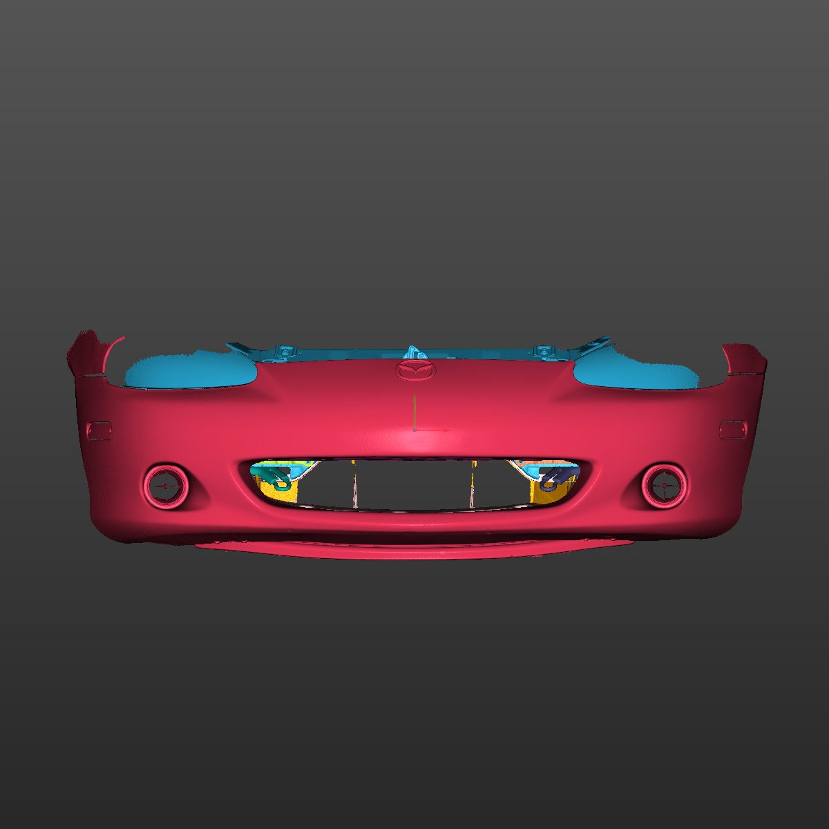 Mazda MX-5 Miata NB Front Bumper Assembly 3D Scan STL