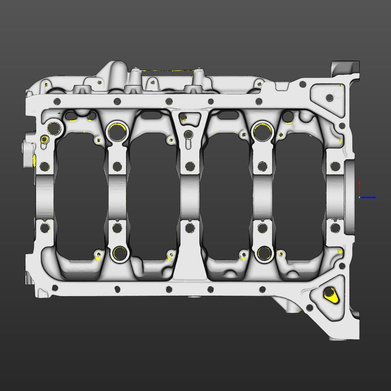 Honda K-series oil pan (K20,K24 Non-balance shafts) 3D Scan STL
