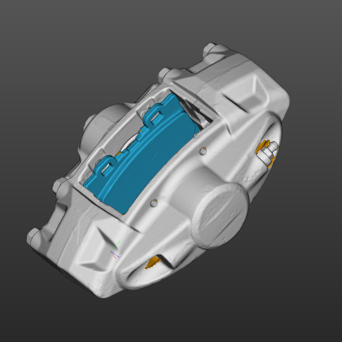 Nissan 370z Rear LH Brake Caliper 3D Scan STL