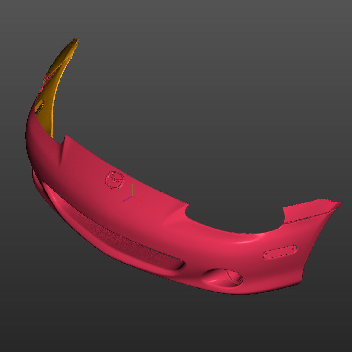 Mazda MX-5 Miata NB Front Bumper Assembly 3D Scan STL