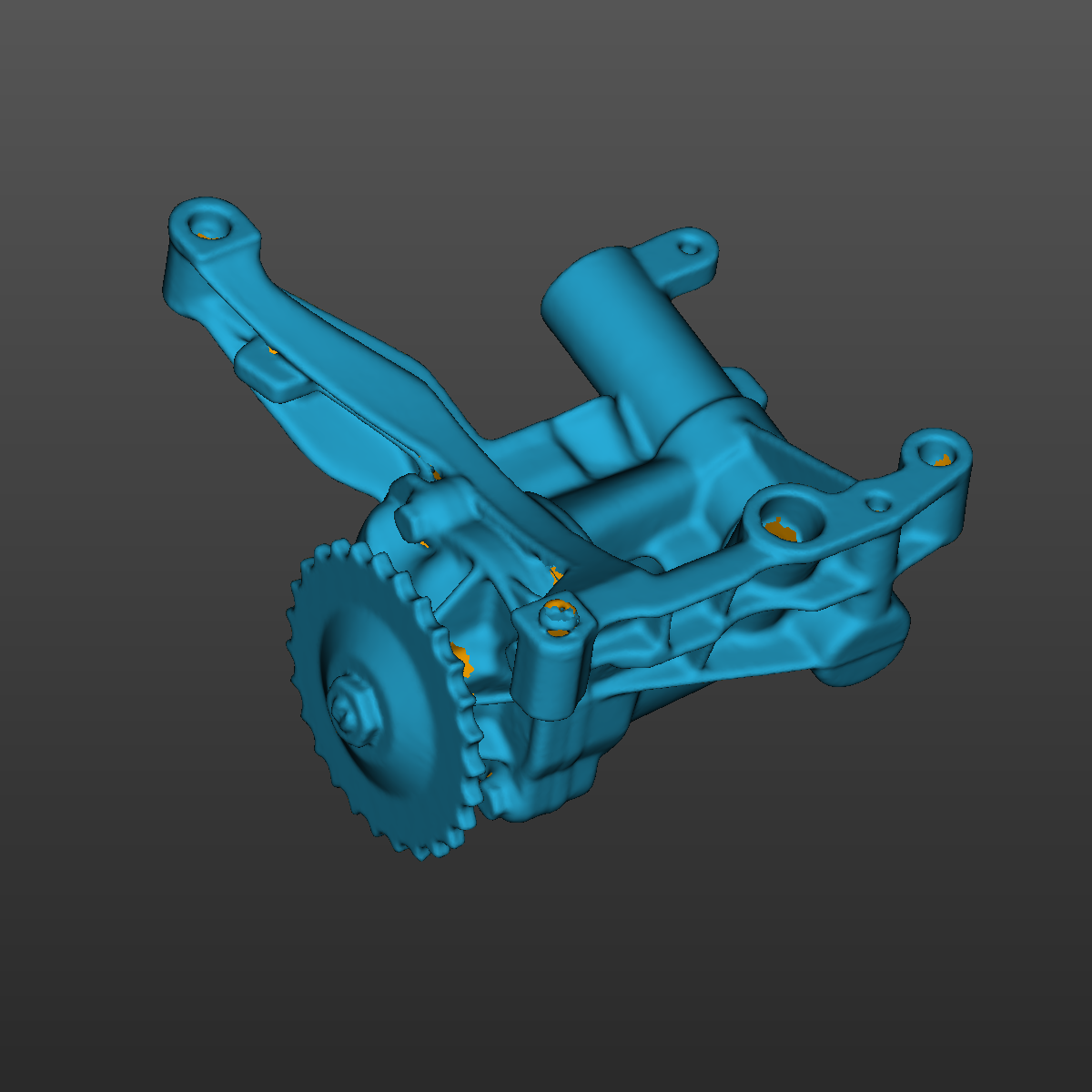 Bmw E34(M50) Oil Pan Front Sump 3D Scan STL