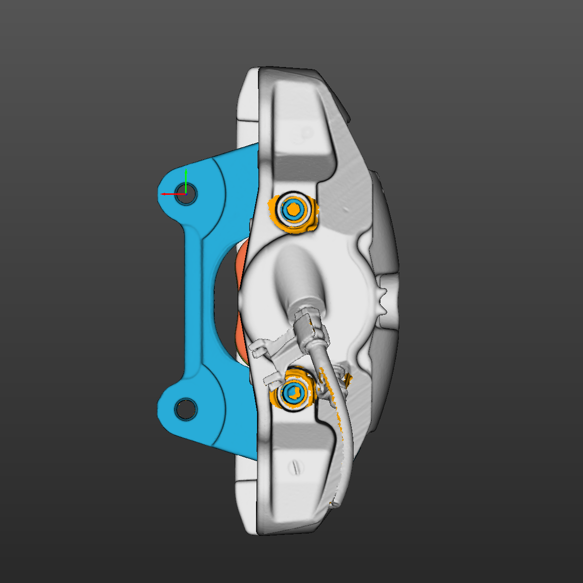 BMW E92 335i front LH brake caliper 3D Scan STL
