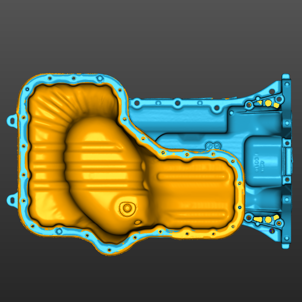 Toyota Tundra, Sequoia (2UZ-FE 4.7 VVT-i) Middle Sump Oil Pan 3D Scan STL
