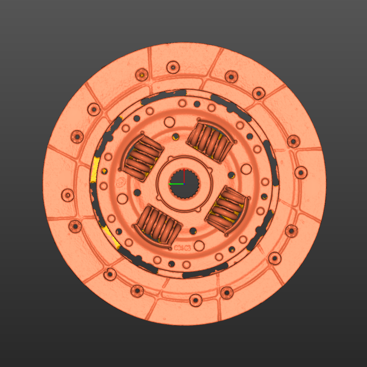 Nissan 350z Clutch Assembly 3D Scan STL