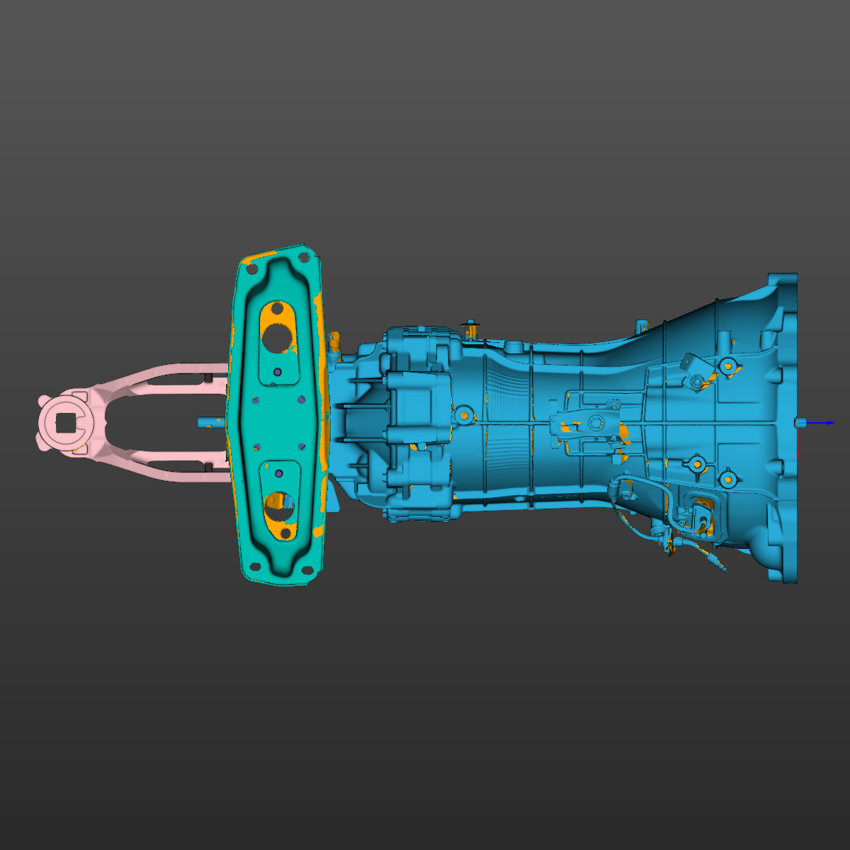 Nissan 370Z 6-speed manual transmission 3D Scan STL
