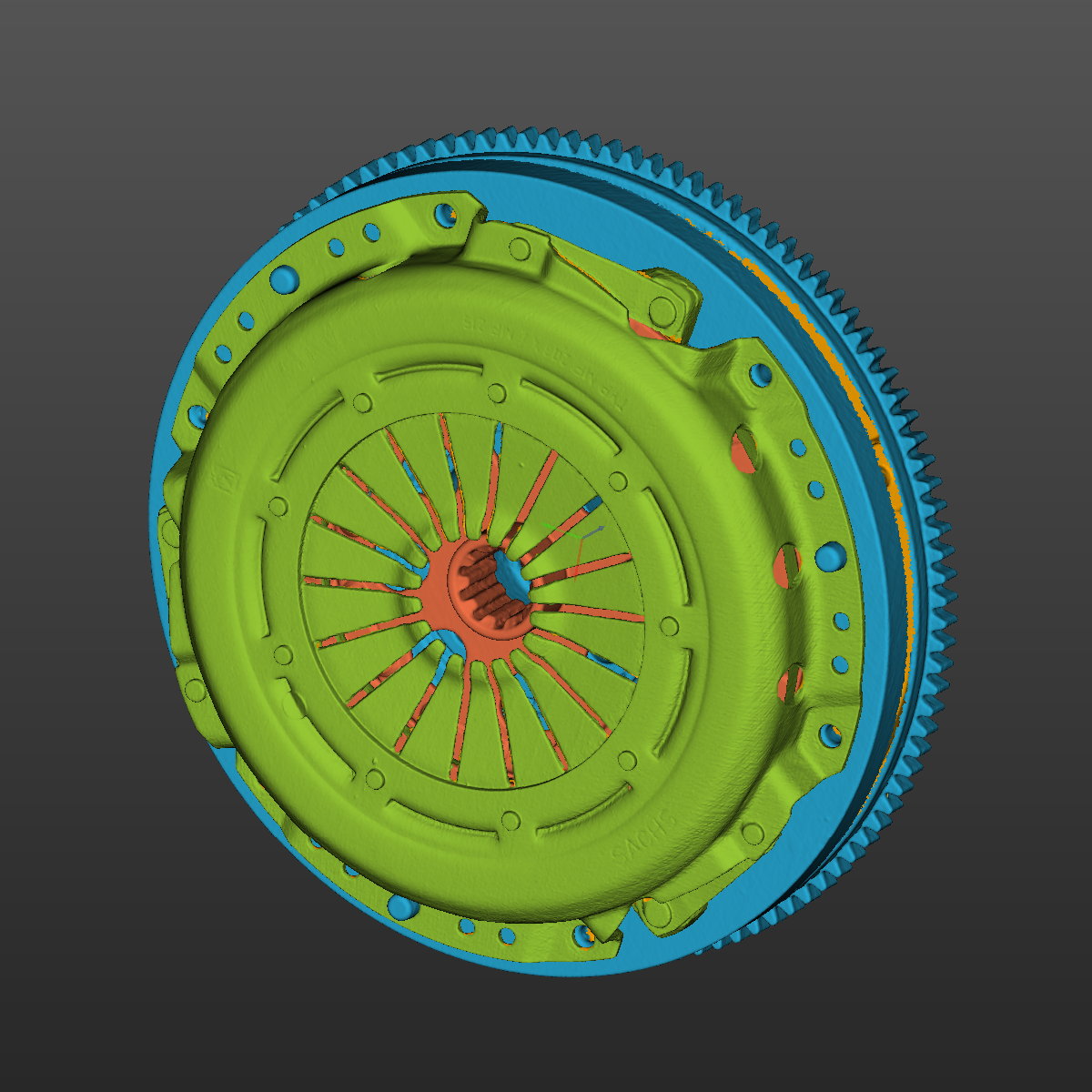 BMW E30(M42) clutch assembly 3D Scan STL