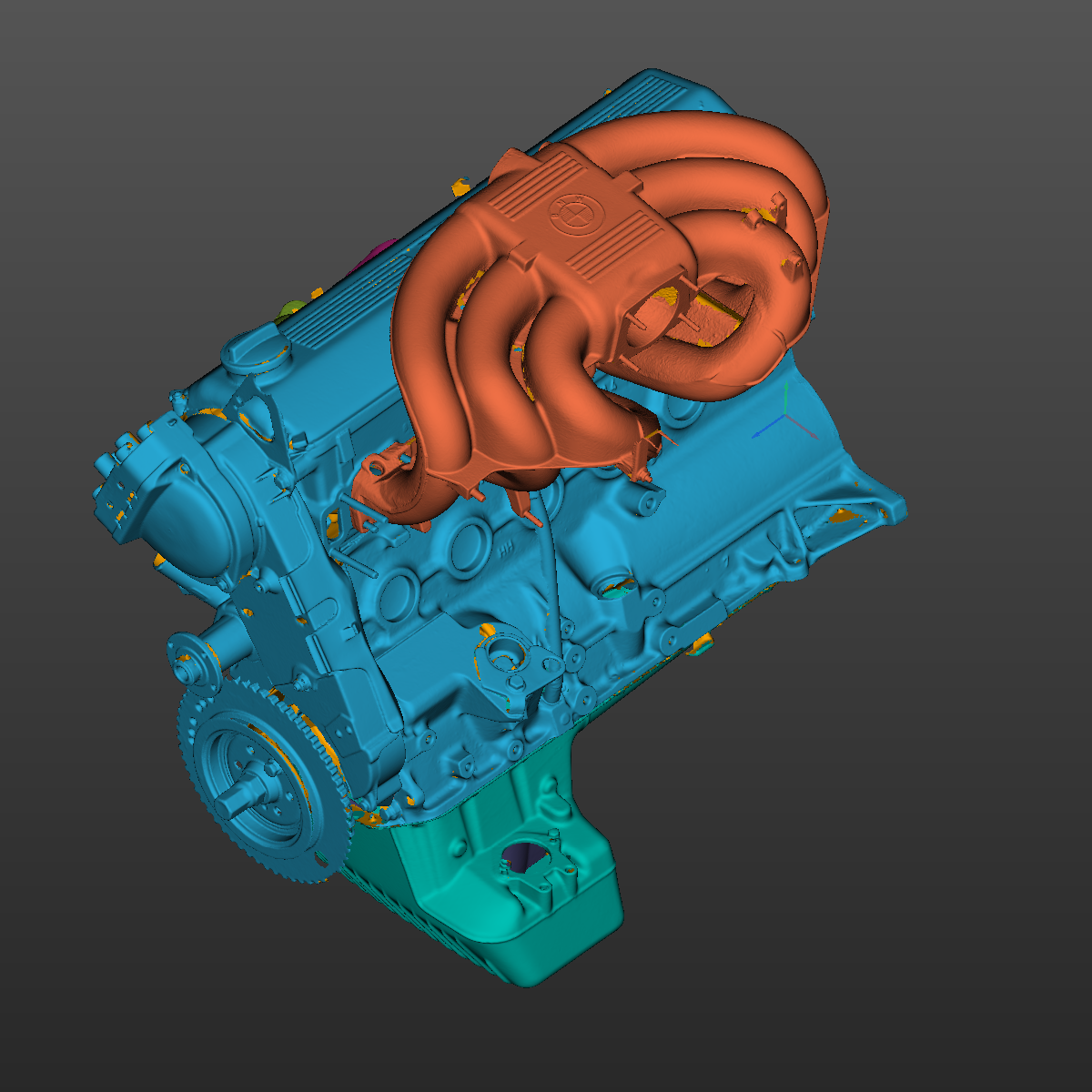 BMW E30(M20) Powertrain assembly 3D Scan STL