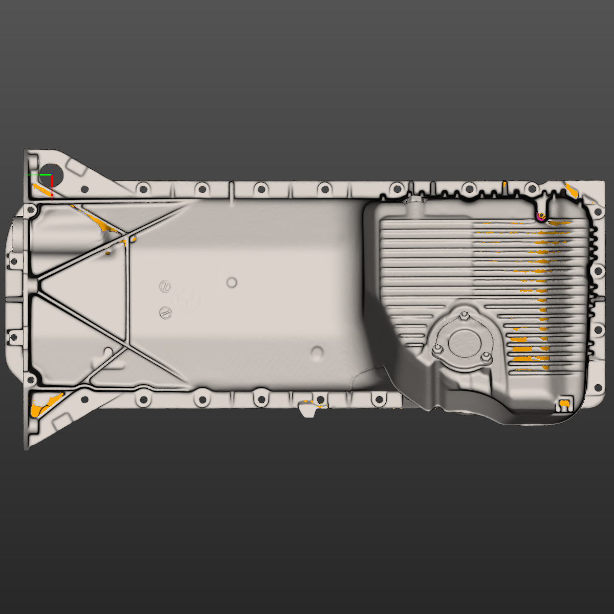 Bmw E34(M50) Oil Pan Front Sump 3D Scan STL