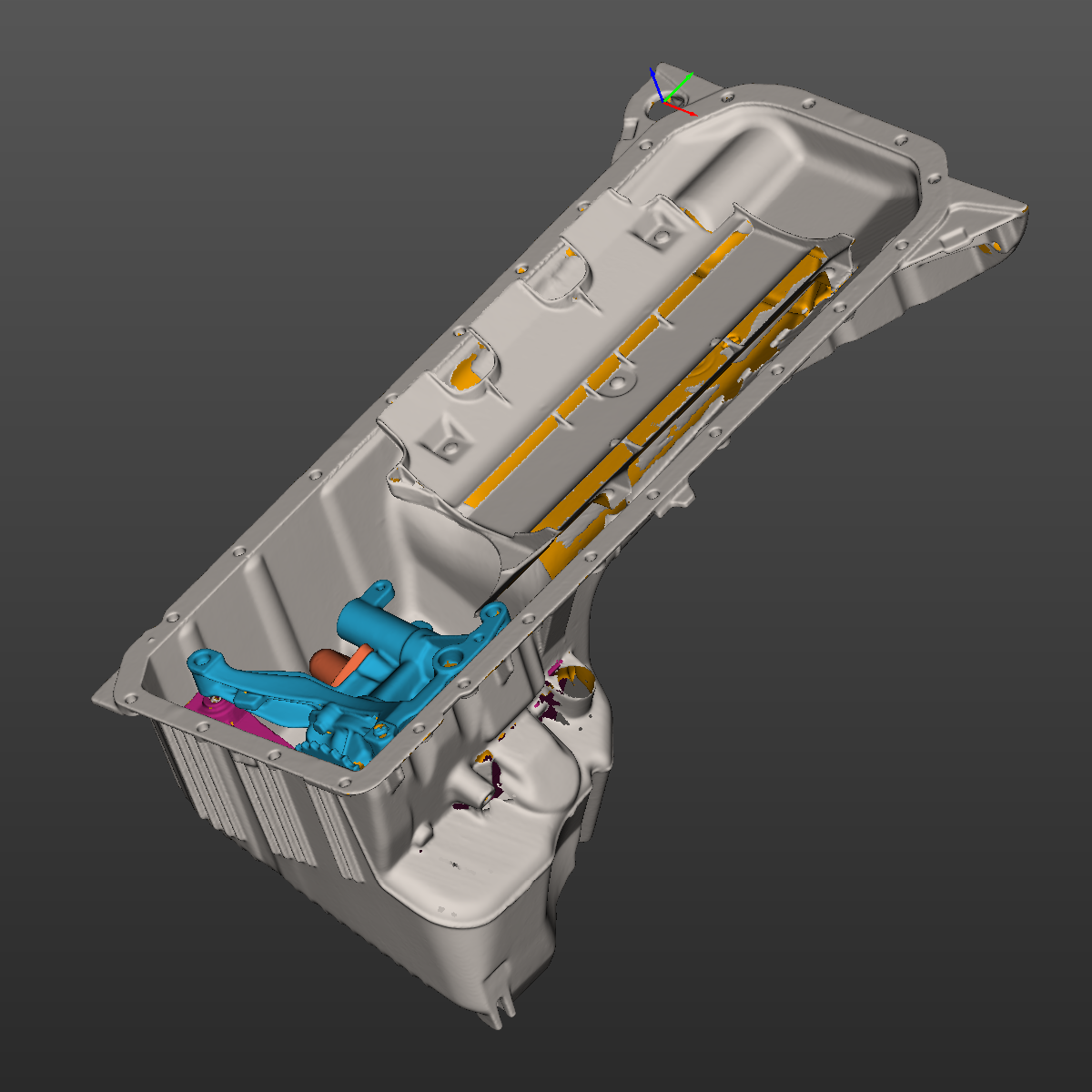 Bmw E34(M50) Oil Pan Front Sump 3D Scan STL