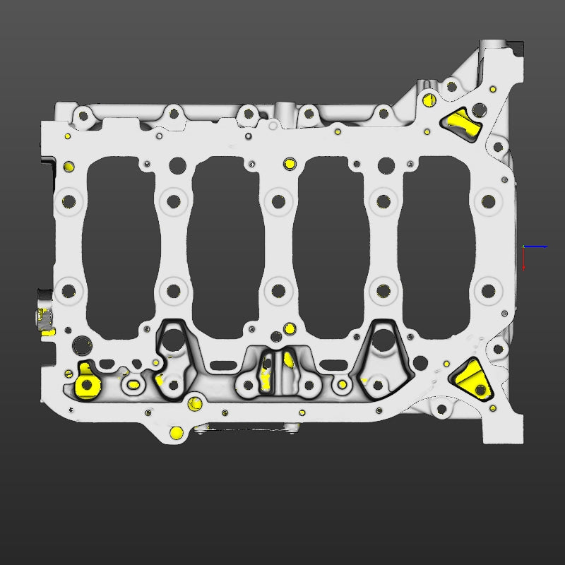 Honda K-series oil pan (K20,K24 Non-balance shafts) 3D Scan STL