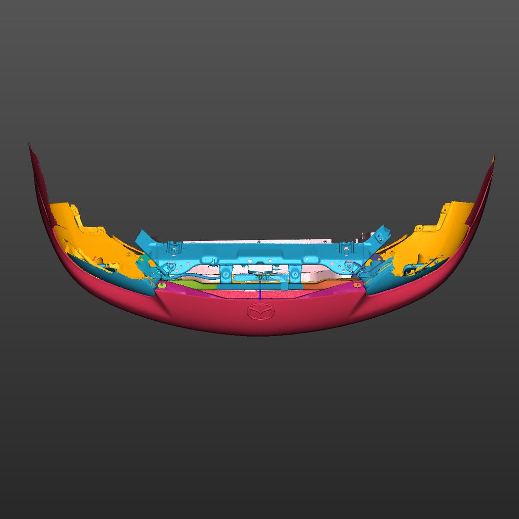 Mazda MX-5 Miata NB Front Bumper Assembly 3D Scan STL