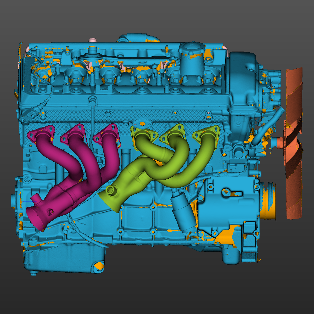 BMW E46 M3 S54 engine 3D Scan STL
