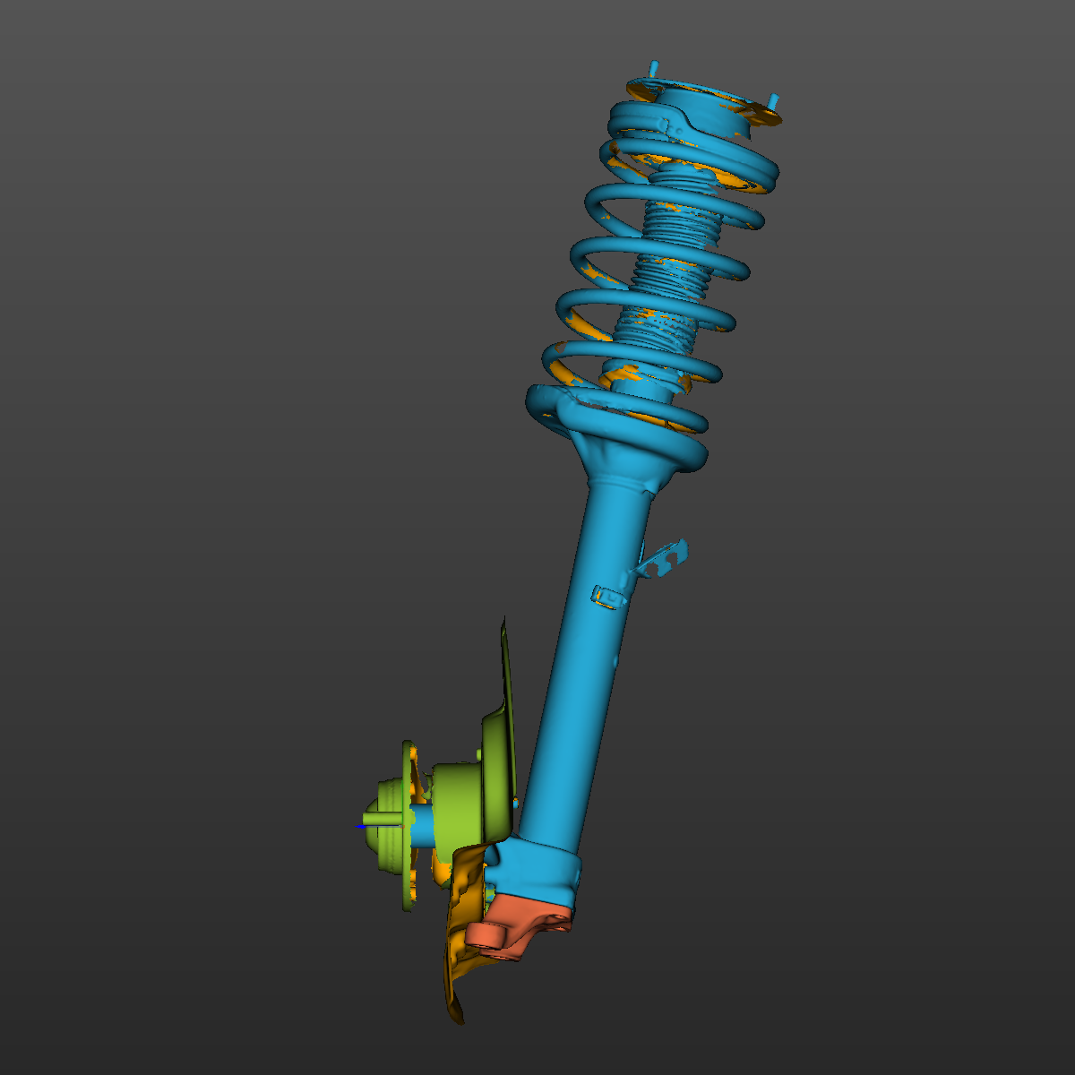 Bmw e30 M3 Front RH Knuckle 3D Scan STL