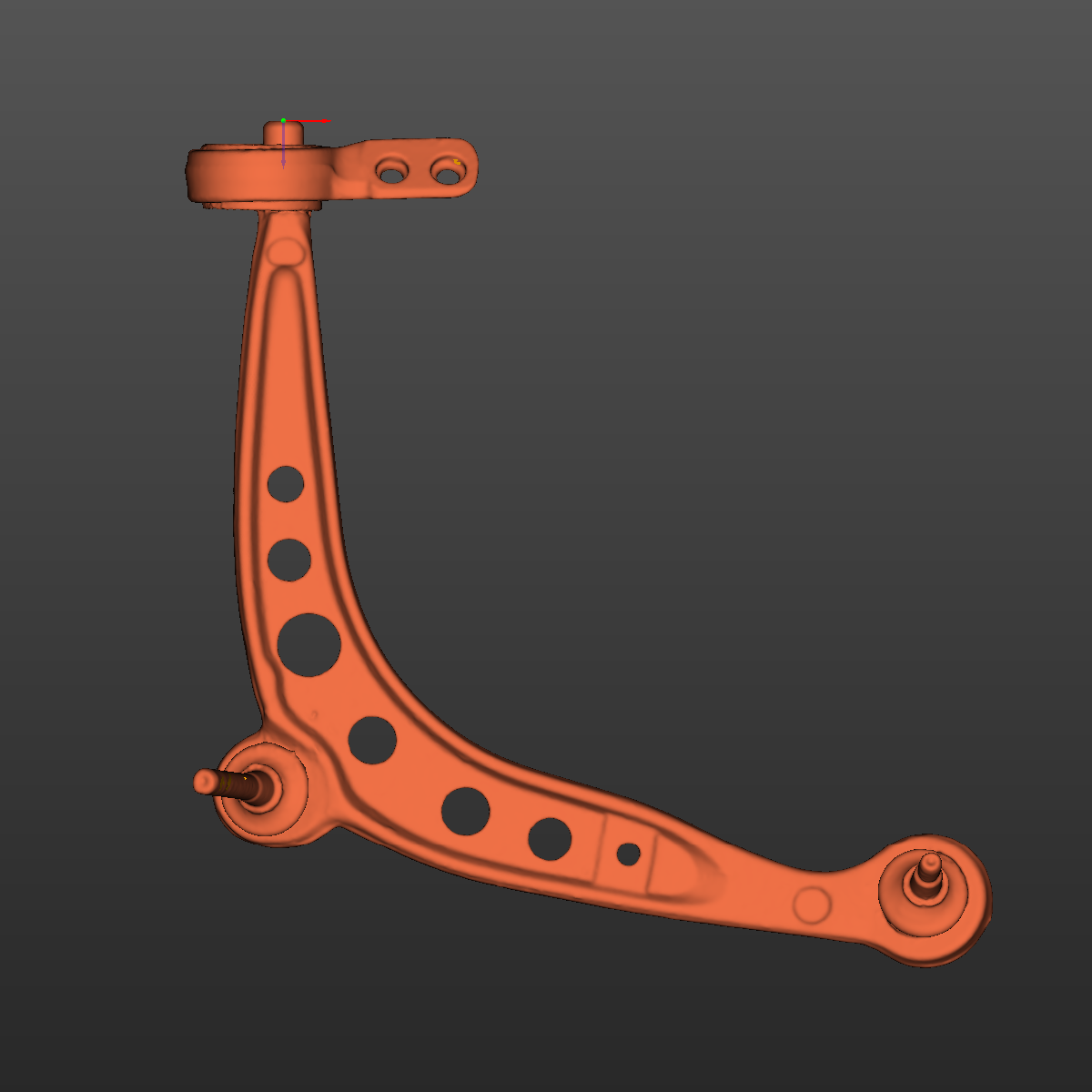 BMW E30 front lower control arms 3D Scan STL
