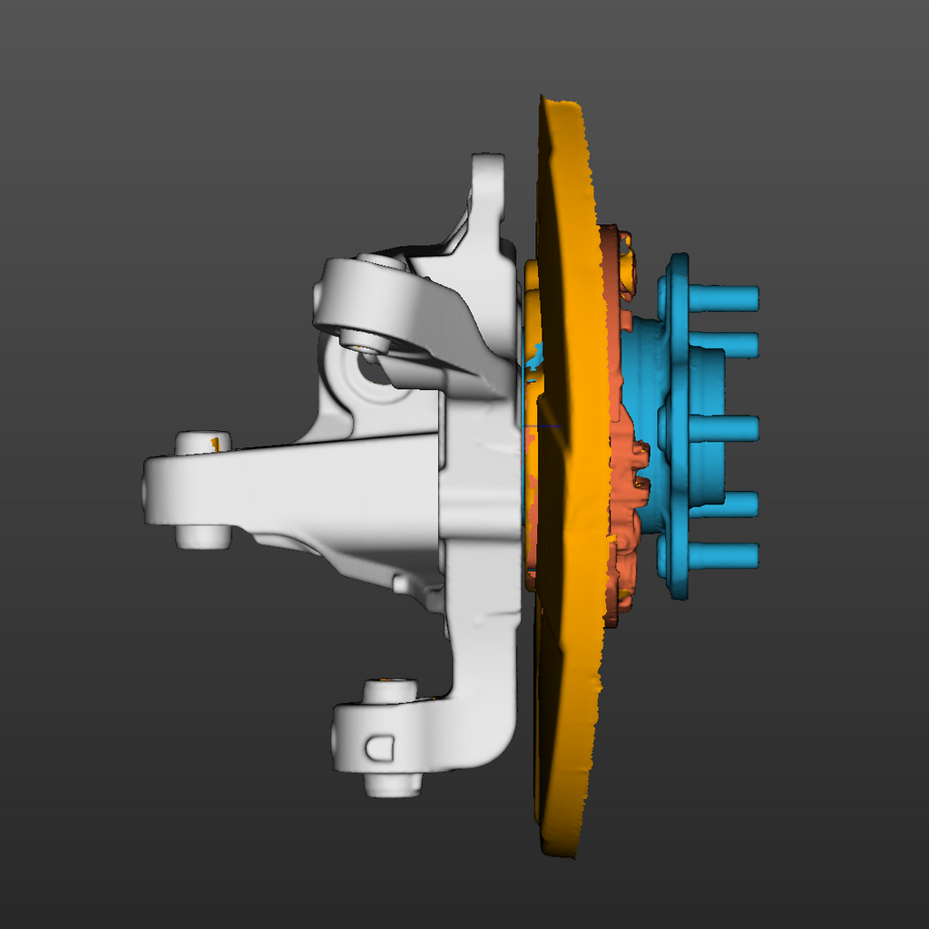 Nissan 370Z rear LH knuckle 3D Scan STL