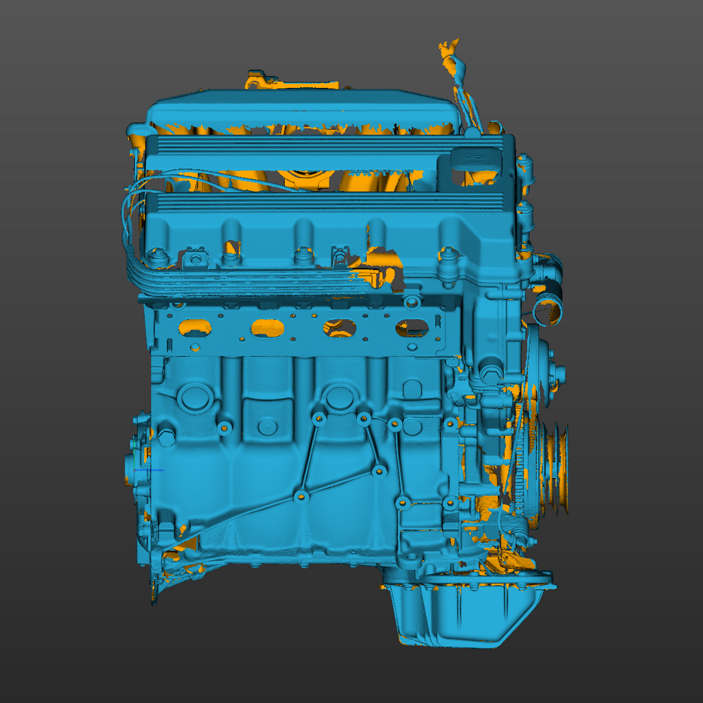 BMW E30 M42 powertrain assembly 3D Scan STL