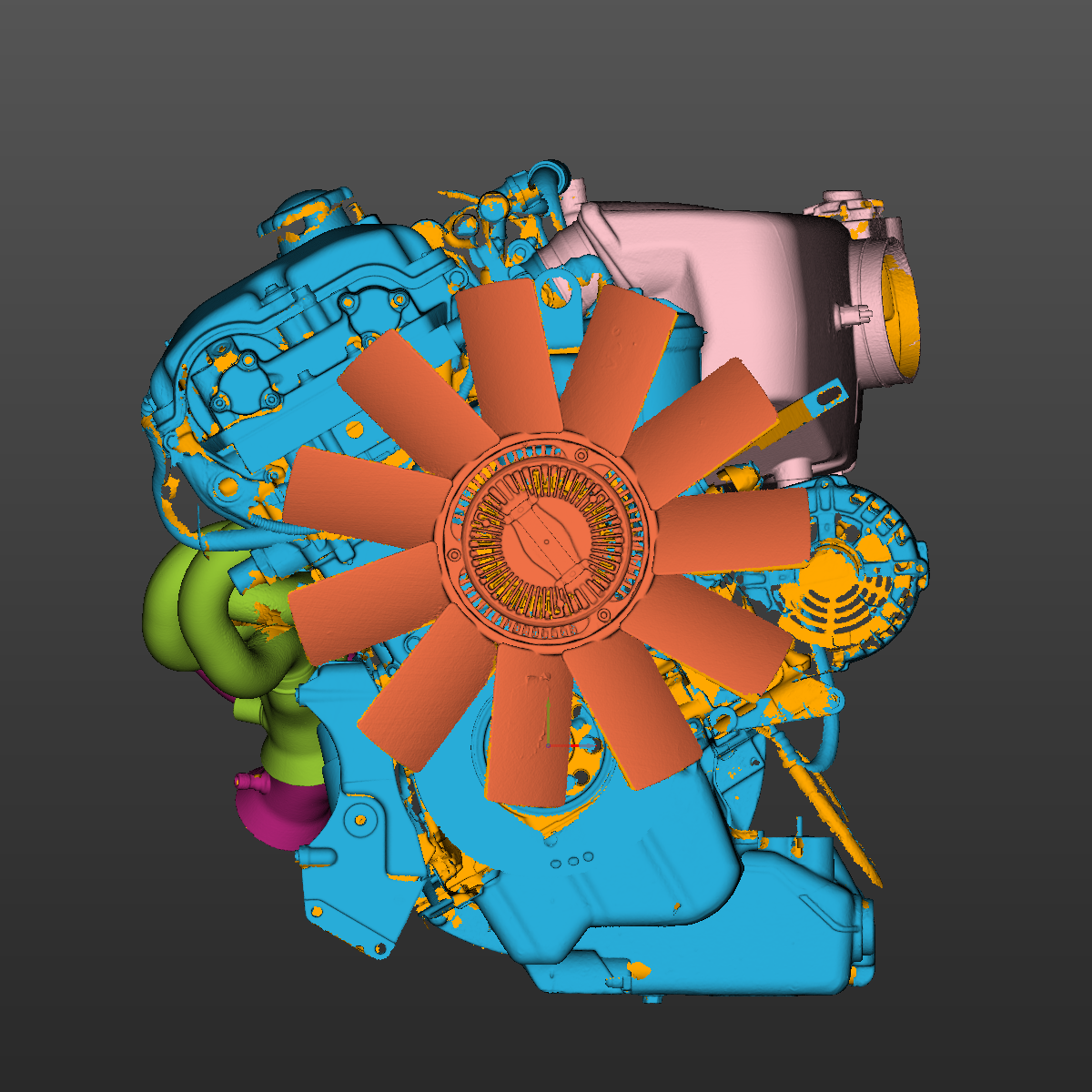 BMW E46 M3 S54 engine 3D Scan STL