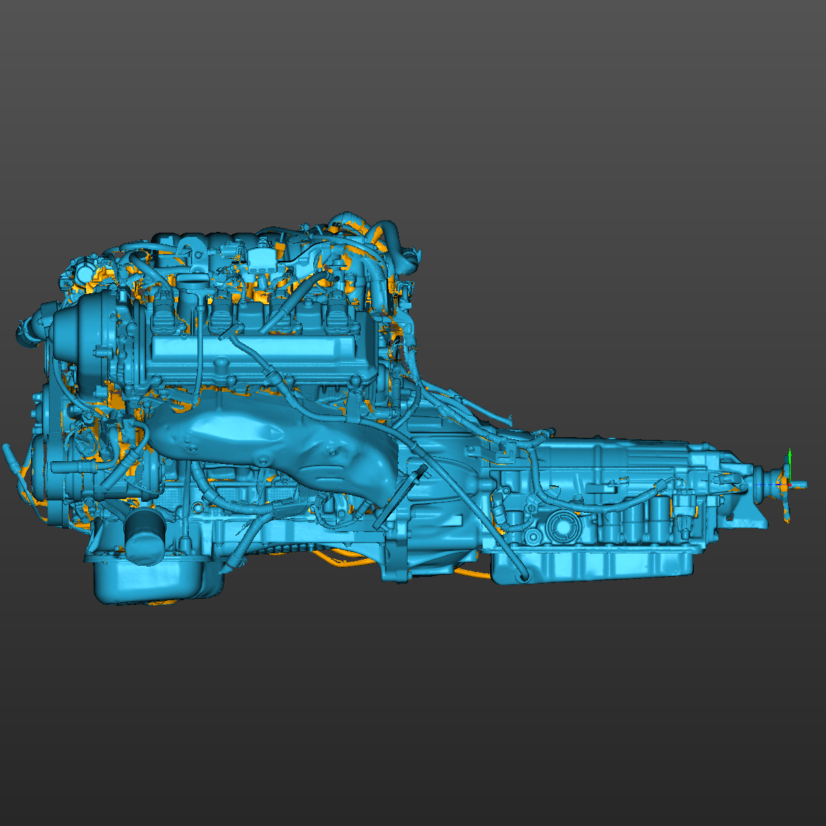 Lexus LS400 1UZ-FE Powertrain 3D Scan STL