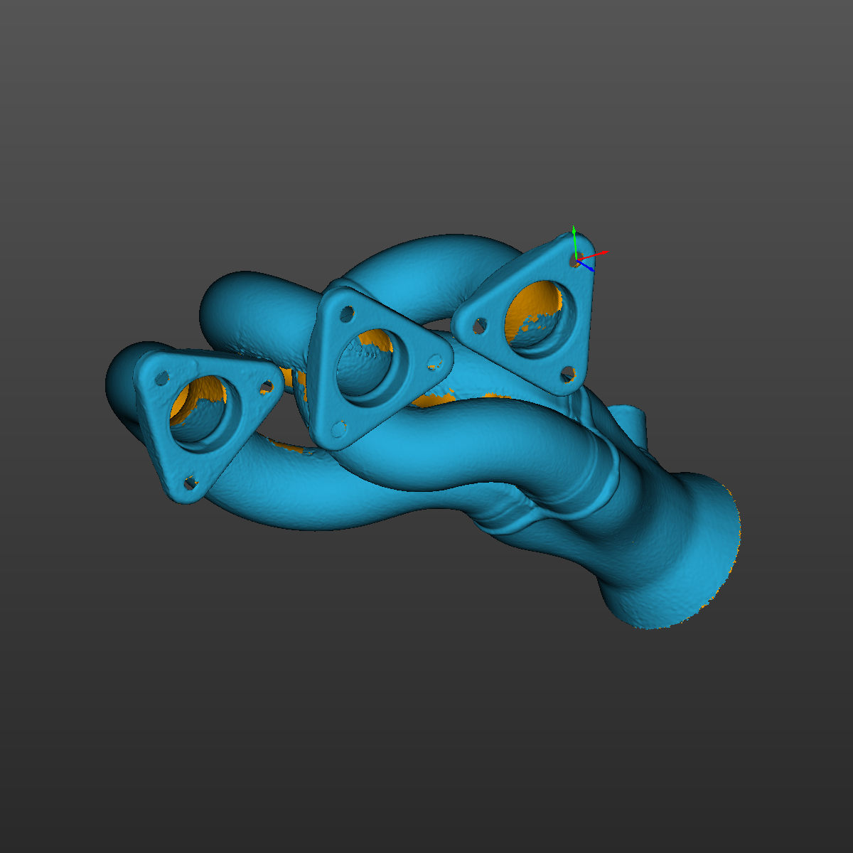 BMW E46 M3 S54 Exhaust Manifold 3D Scan STL