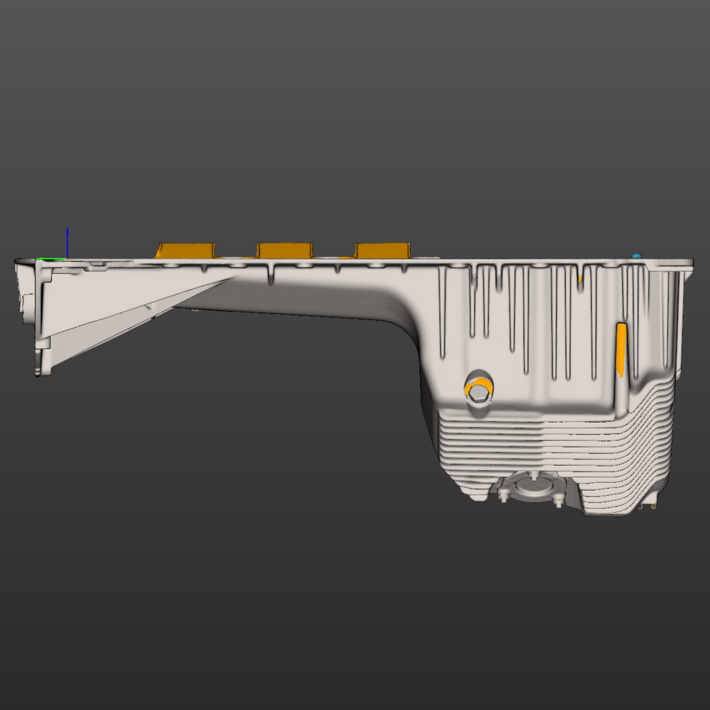 Bmw E34(M50) Oil Pan Front Sump 3D Scan STL