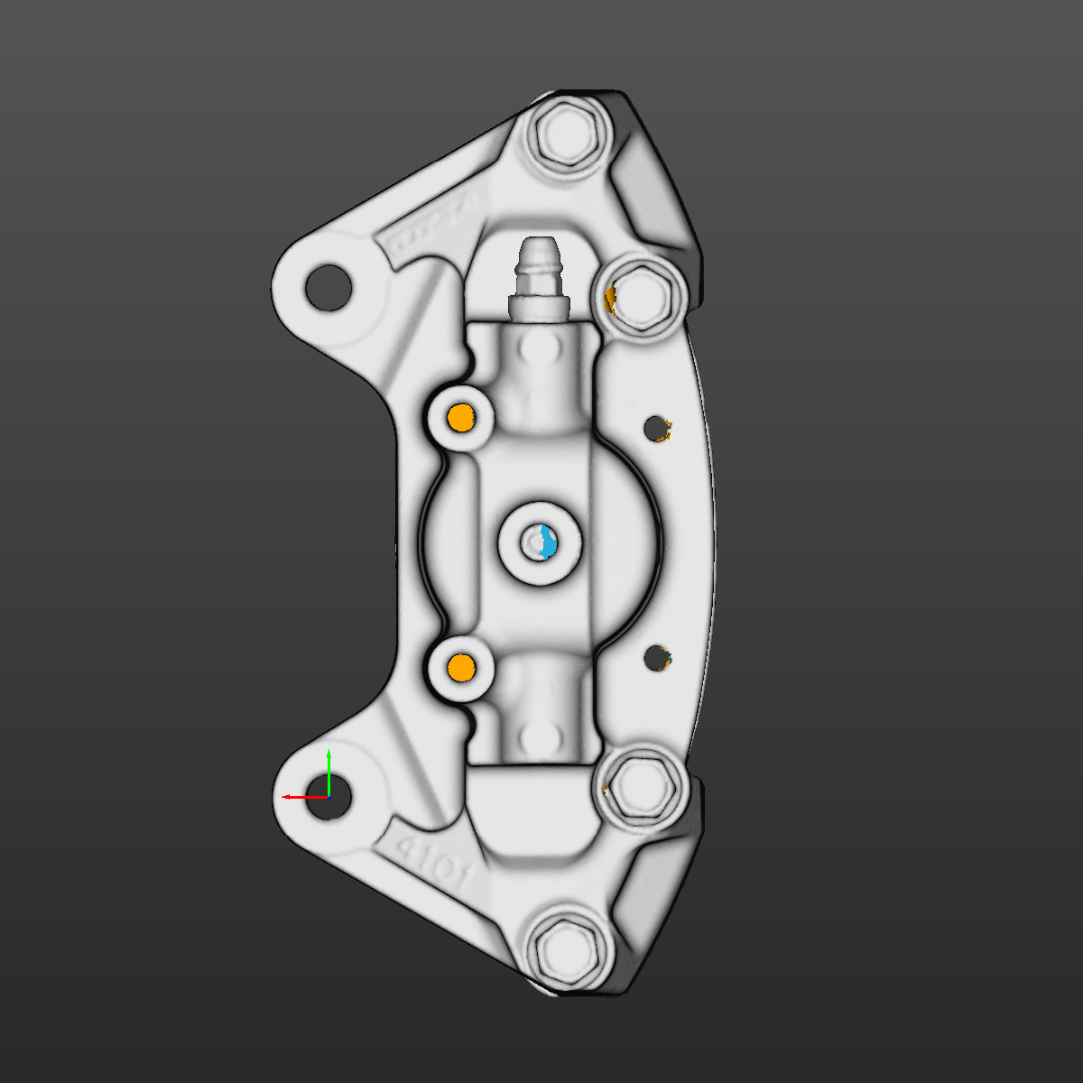 Nissan 370z Rear LH Brake Caliper 3D Scan STL