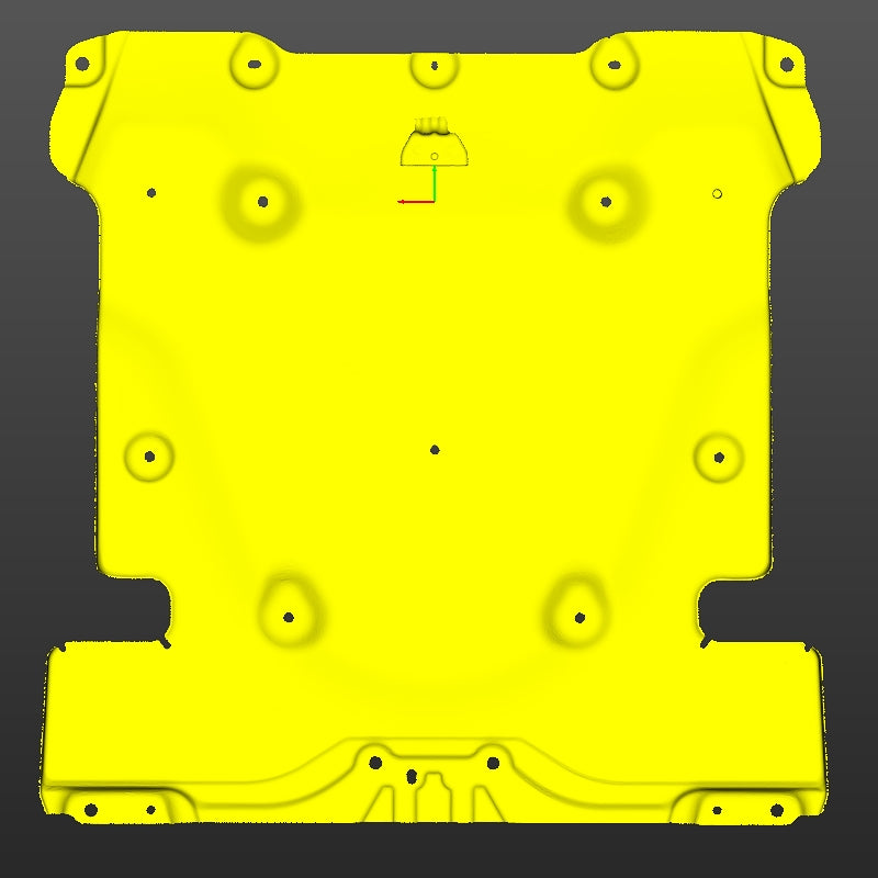 Tesla Cybertruck Front Drive Unit Aluminum Skid Plate 3D Scan STL